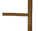Decoratieve ladder - 35-45x5x150 - Walnoot - Teak