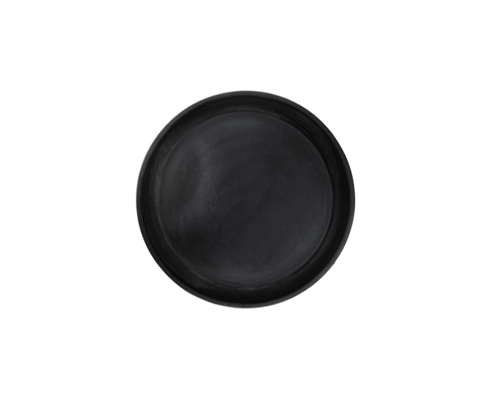 Bijzettafel Ventura - ø40 cm - zwart - mangohout/ijzer